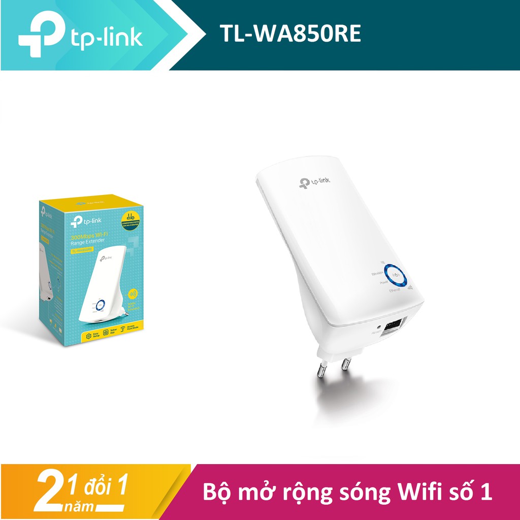 Bộ Mở Rộng Sóng Wi-Fi Tốc Độ 300Mbps TP-Link TL-WA850RE