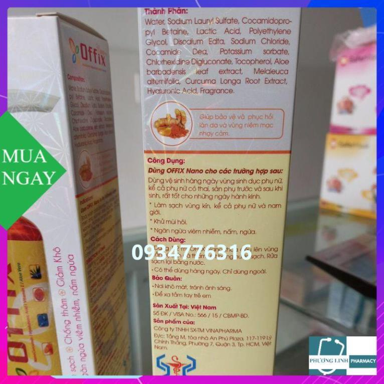 gel vệ sinh phu khoa nanocurcumin - OFFIX