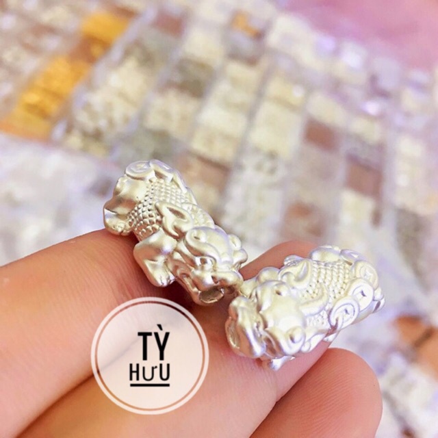 ✅ BÁN SỈ ✅ Charm Tỳ Hưu bạc vẩy rồng hàng đẹp - Bạc chuẩn loại 1, PH129