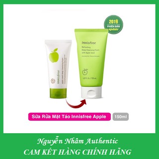 Sữa Rửa Mặt Từ Táo Xanh Innisfree Apple Seed Deep Cleansing Foam 150ml