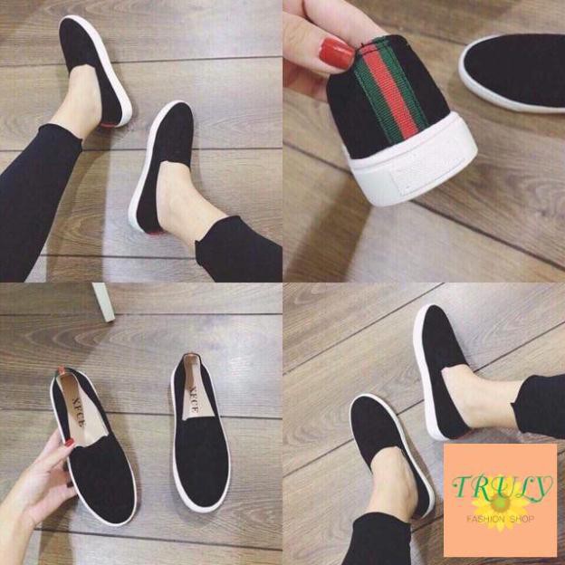 Slipon Trơn gót Viền - kèm ảnh và clip thật Truly