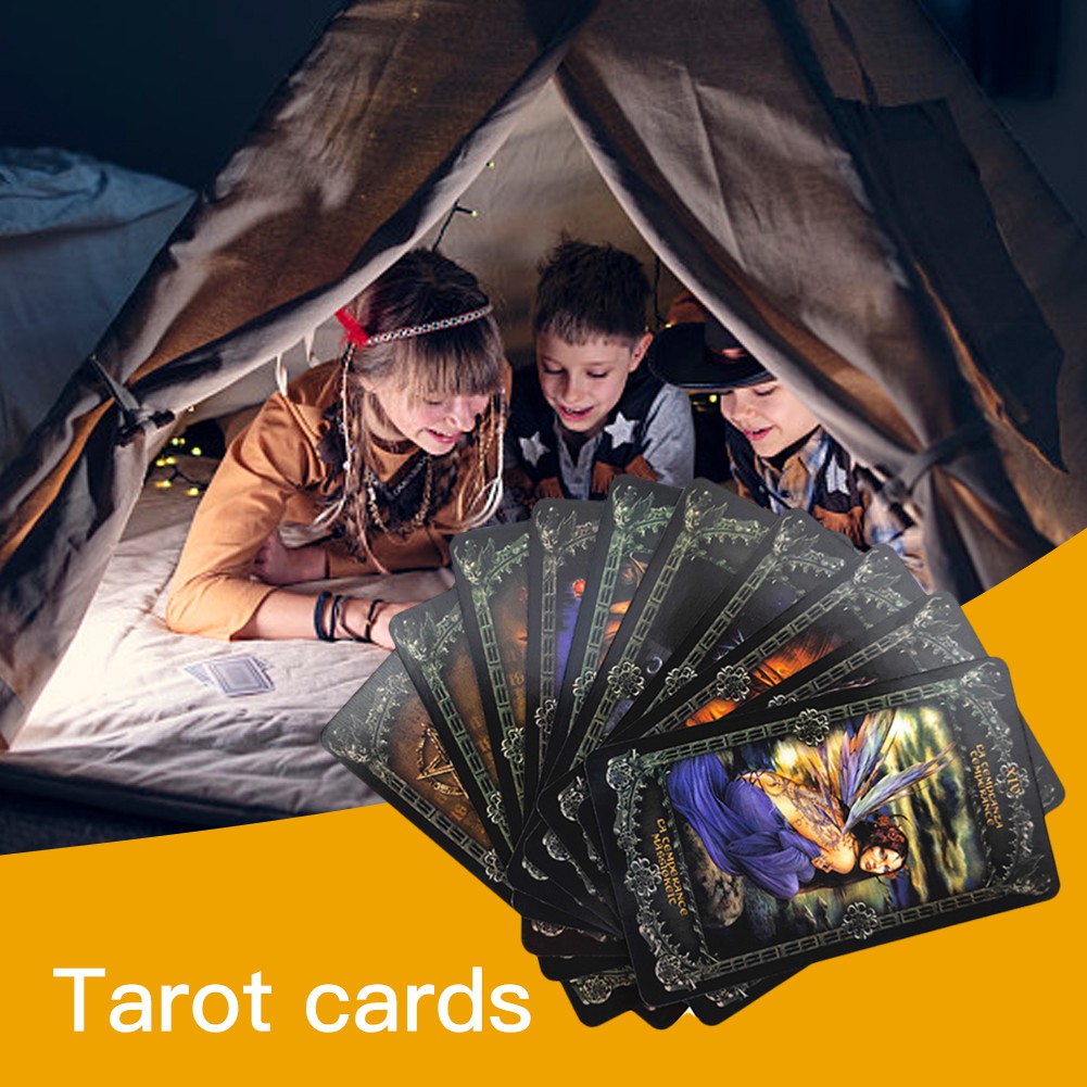 Aiary 78PCS Party and Household Use Tarot Cards Deck Fantasy Gothic Tarot Cards for Alchemy 1977 England