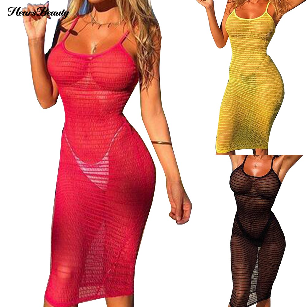 Đầm khoác ngoài bikini không tay quyến rũ dành cho nữ | BigBuy360 - bigbuy360.vn