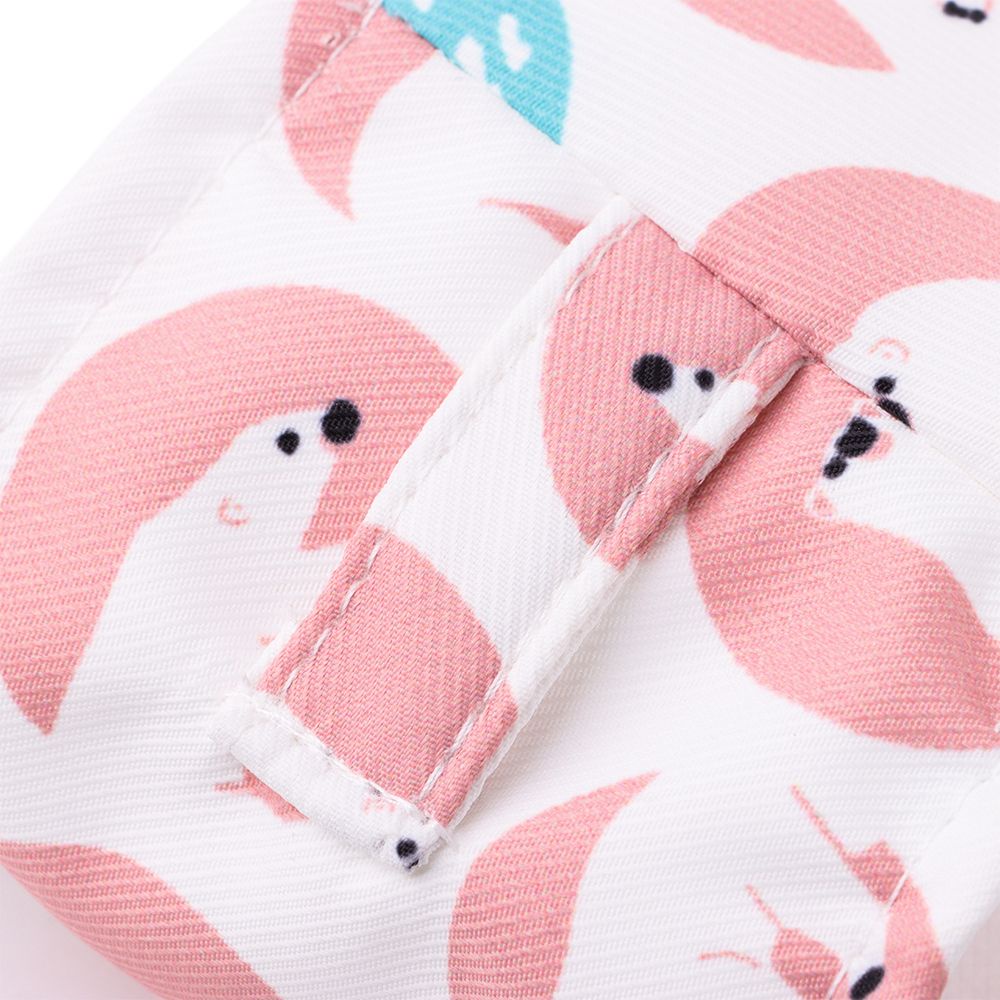 Túi giữ cốc nước xách tay vải canvas họa tiết chú chó phong cách Nhật Bản đáng yêu