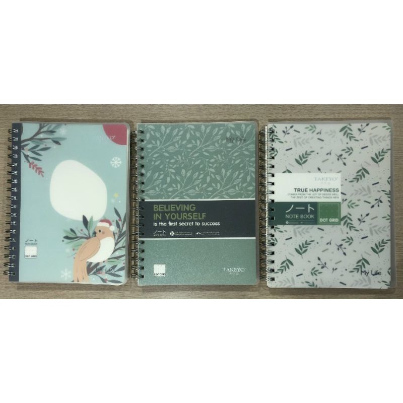 Sổ tay lò xo bìa nhựa Takeyo My life 200trang