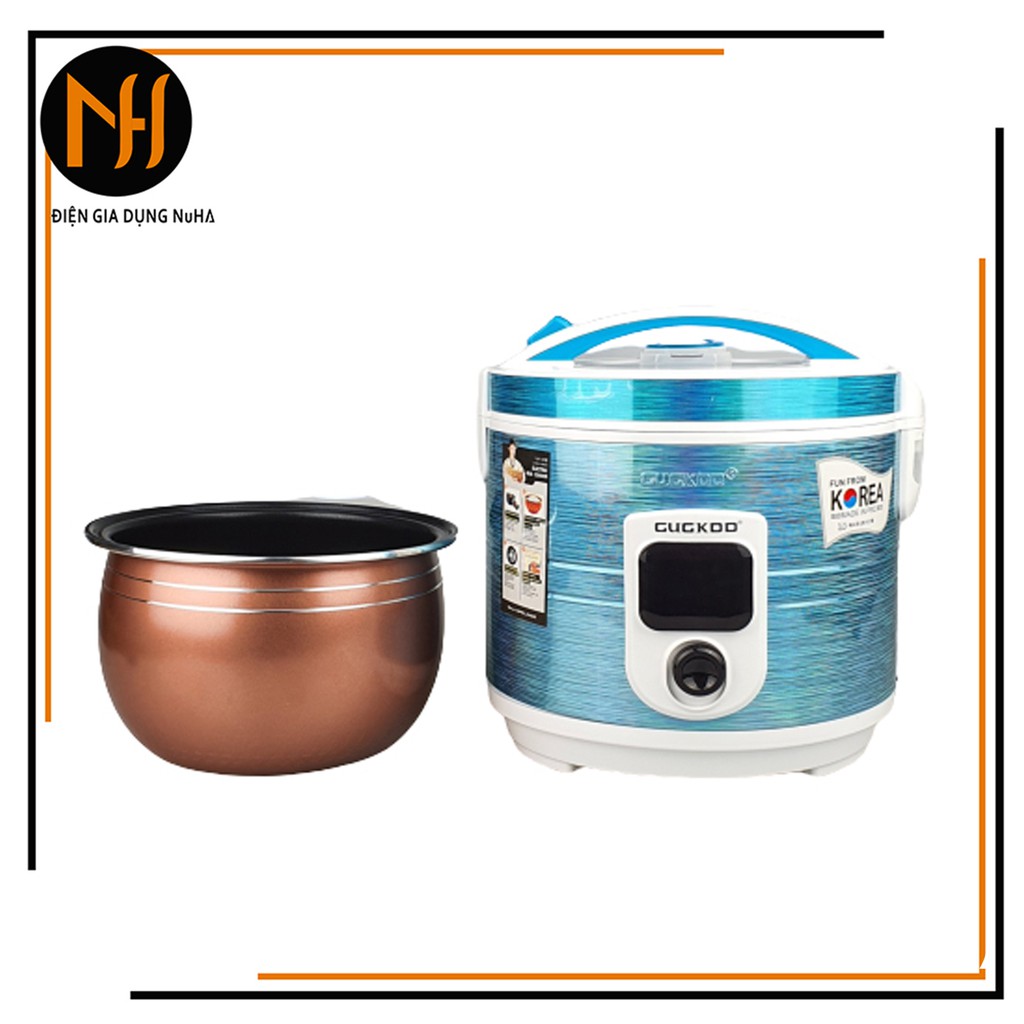 Nồi cơm điện nắp gài lồng niêu GUGKDD GK-208, dung tích 2L, công suất 900W, bảo hành 12 tháng, màu ngẫu nhiên