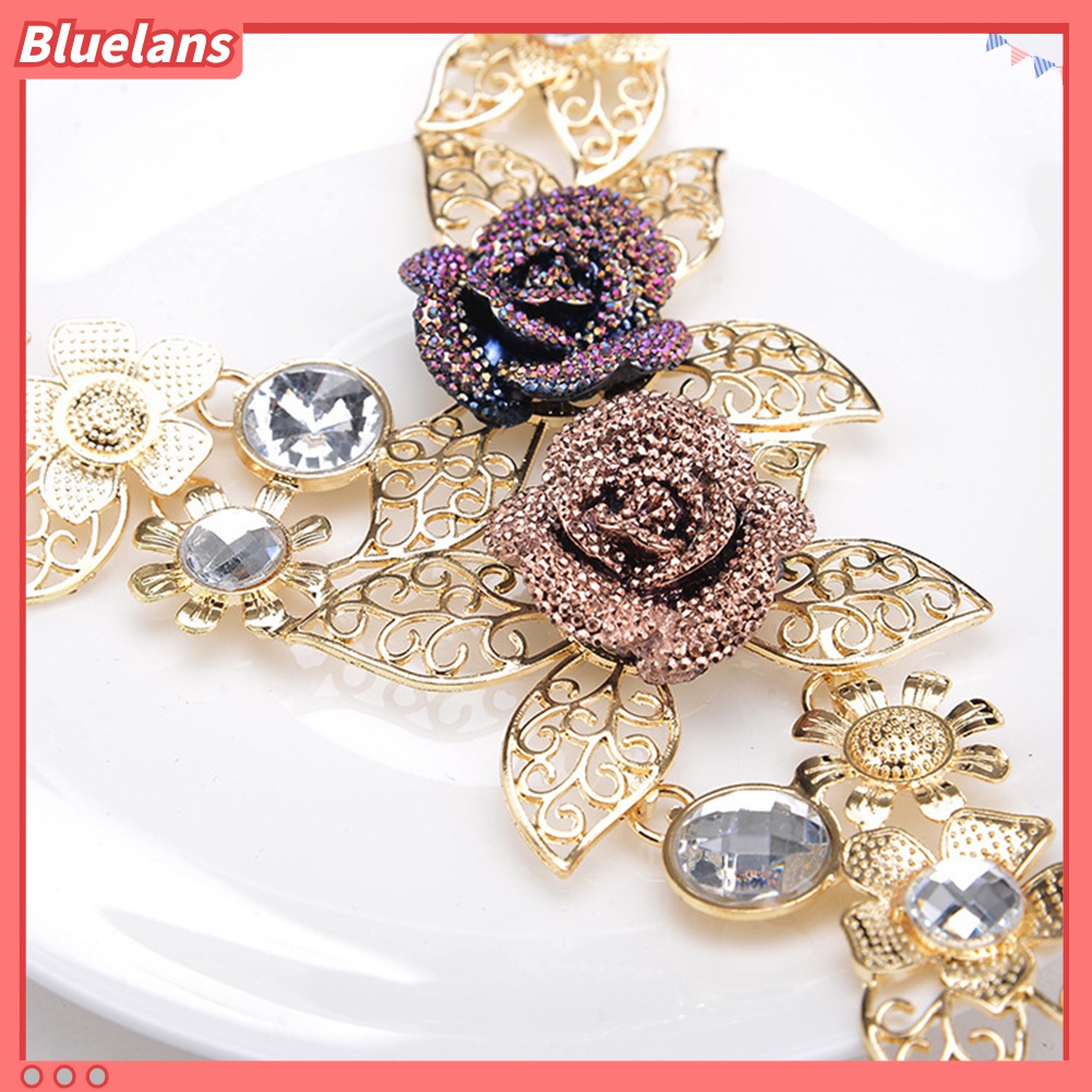 Bộ Vòng cổ + Đôi Bông Tai Hình Chiếc Lá Thời Trang Cho Nữ