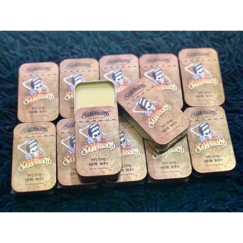 Sáp vuốt tóc Sawensito Trượt Vàng Deluxe Hair Wax 100gr tạo kiểu giữ nếp cho tóc. HÀNG CHÍNH HÃNG