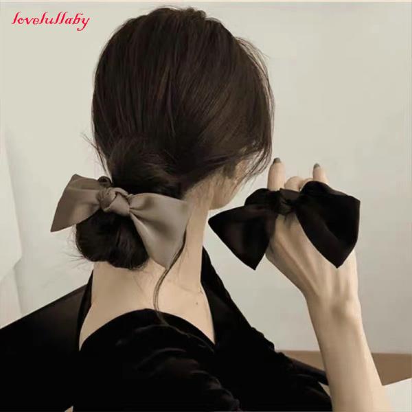 Dây buộc tóc bằng cao su đính nơ dễ thương cho nữ