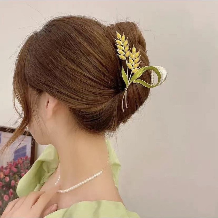 Kẹp Tóc Hoa Lớn Bằng Hợp Kim Thời Trang Cho Nữ