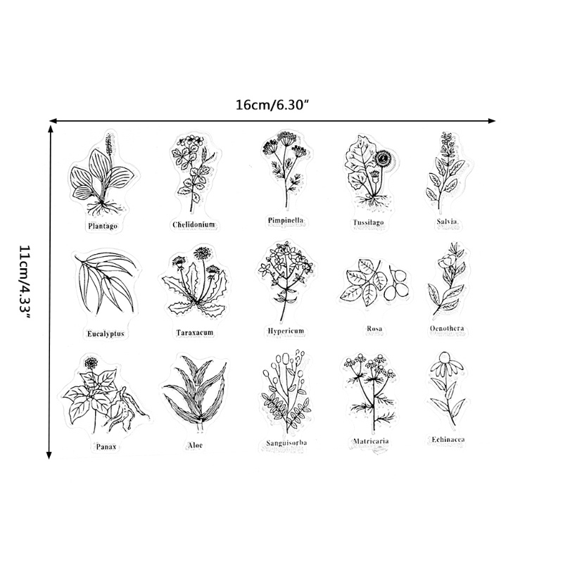 Con dấu silicon trong suốt nhiều mẫu phong cách vintage