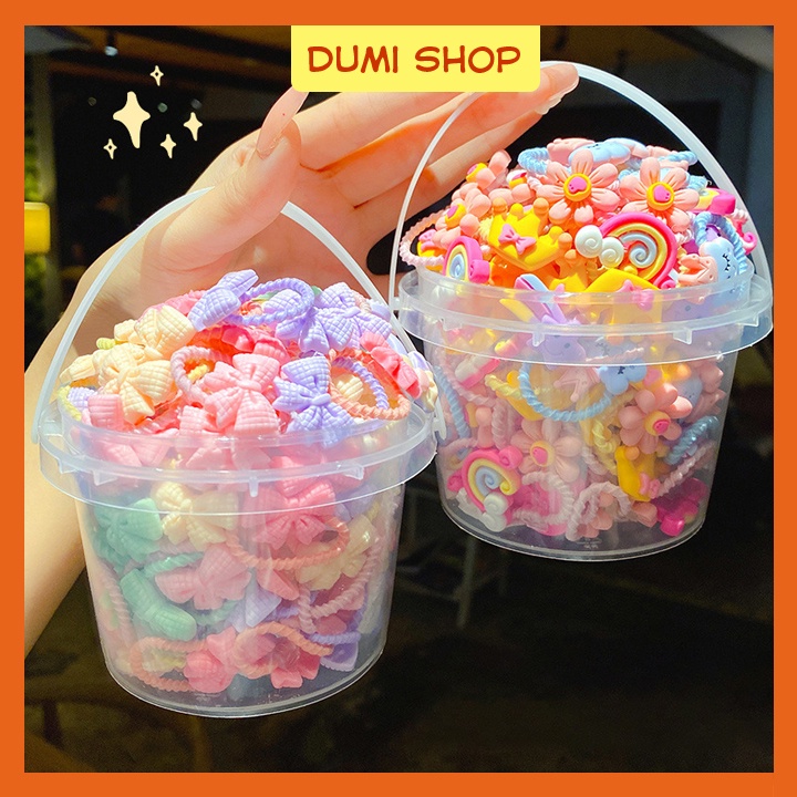GG Xô 50 Dây Buộc Tóc Co Giãn Phong Cách Hàn Quốc 2022 Cho Bé Gái Giao Ngẫu Nhiên - Dumi Shop