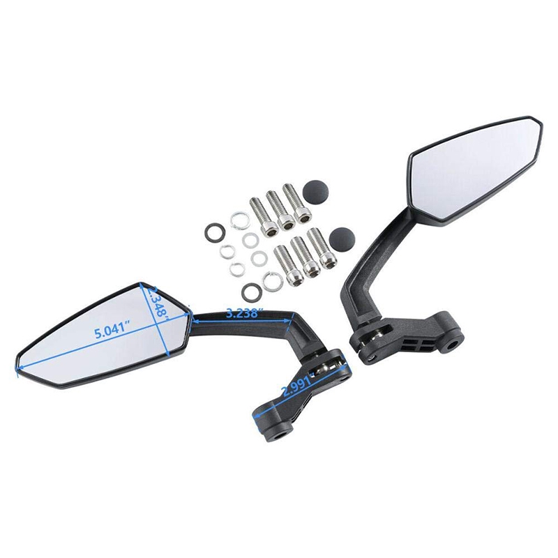 ★Bdjjjj★Gương Chiếu Hậu Góc 8mm 10mm Cho Xe Mô Tô harley touring dirt bike chopper
