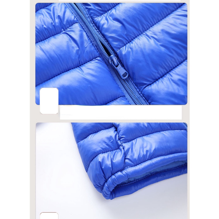 Áo Khoác Phao Siêu Nhẹ Giữ Ấm Thời Trang Mùa Đông Cho Bé Trai Và Gái