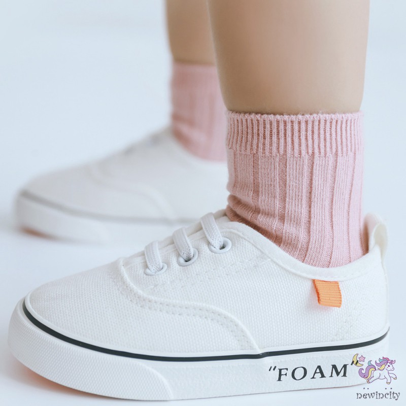 Vớ Chống Trượt Màu Trơn Dành Cho Bé Trai Và Gái