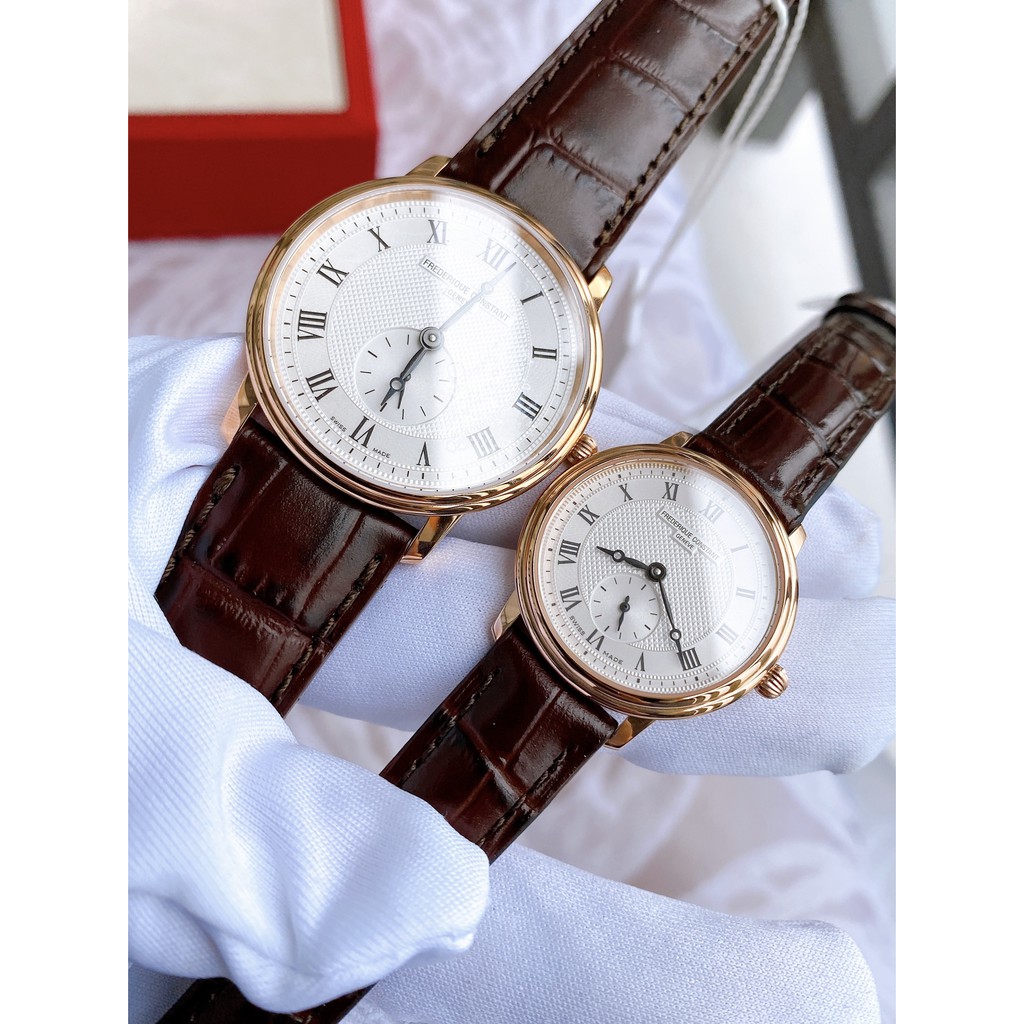 Đồng hồ đôi nam chính hãng Frederique Constant FC-235M4S4 & FC-235M1S4 - Máy Pin Thụy Sĩ - Kính Sapphire - Dây da
