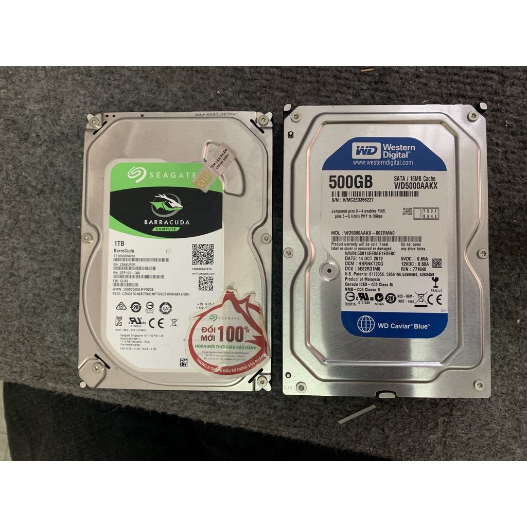 Ổ cứng HDD Máy bàn Laptop 320G 500G tình trạng tốt