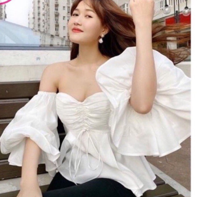 [Góc pass đồ] Áo trễ vai lụa