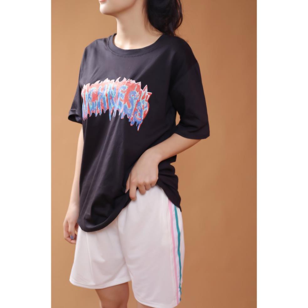 Quần Đùi 3 Sọc Unisex nam nữ Quần Shorts ống rộng màu Đen - Trắng - Xanh Ulzzang ! ❣️