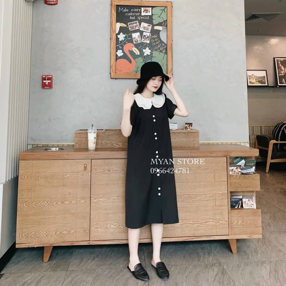 Váy bầu thiết kế thu đông nơ cổ tay phối ren mềm mại MB 172 chất liệu Nhung tuyết freesize 45-75kg