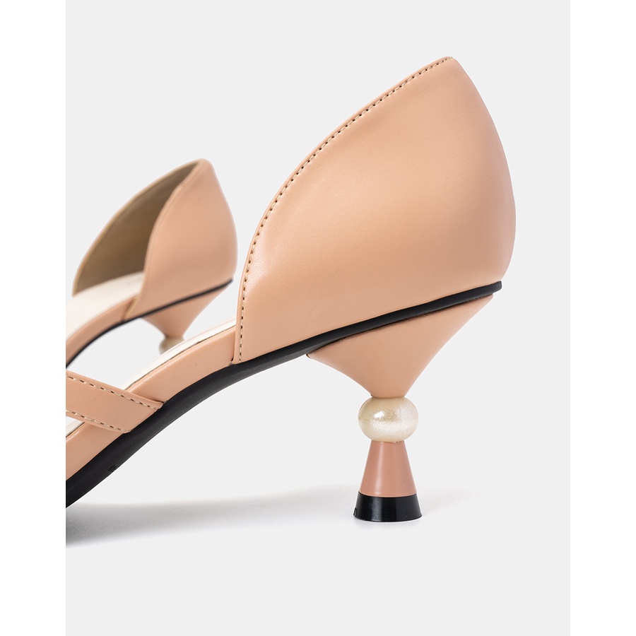 Giày Cao Gót 7cm Nữ Thời Trang JUNO Mũi Nhọn Mặt Giày Cut Out CG07129