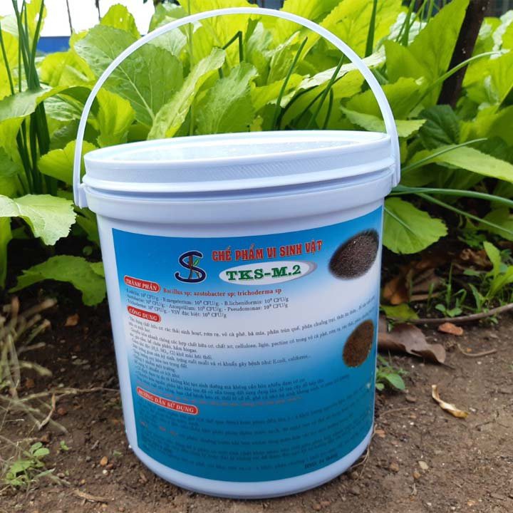 Men Vi Sinh TKS-M2 Ủ PHÂN CHUỒNG Phân Giải Nhanh  Xác Bã Thực Vật, Khử Mùi Hôi Phân chuồng Trại - Xô 2kg