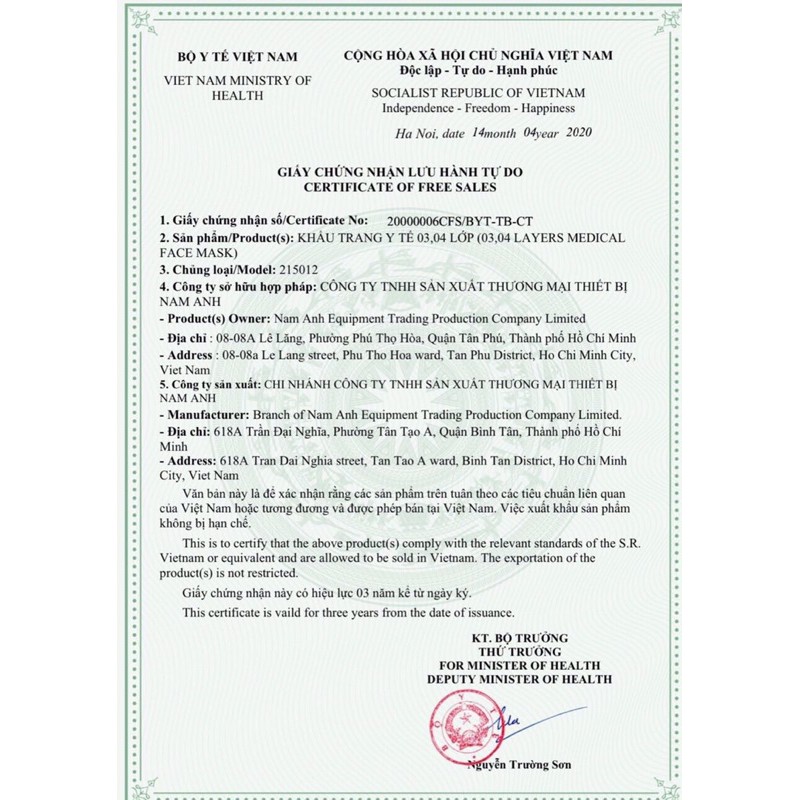 5D mask người lớn NAM ANH hộp 10 cái | BigBuy360 - bigbuy360.vn