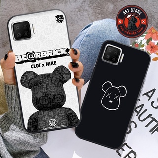 Ốp lưng Oppo A73 / Oppo A93 4G / Oppo A93 5G  - in hình chú gấu bear trắng bà brick mặt trắng nền đen