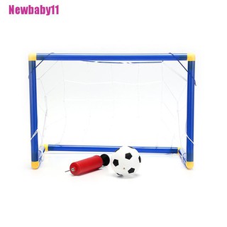 [BABY11] Folding Mini Football Soccer Goal Post Net Set with Pump Kids Sport Toy