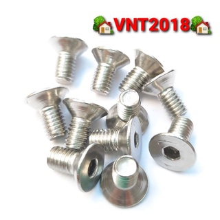 Bulông M5 inox lục giác chìm đầu côn