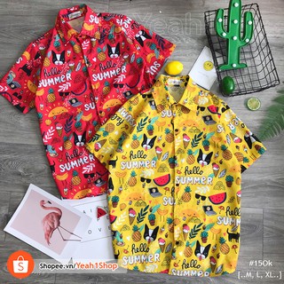 [Yeah1Shop]- Áo sơ mi hoạt hình chó Summer (M, L, XL) (SMHH)