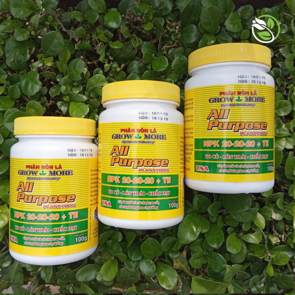 [Có bảo hành]phân bón lá growmore 20 20 20 hàng chính hãng dạng bột siêu hiệu quả giai đoạn cây trưởng thành