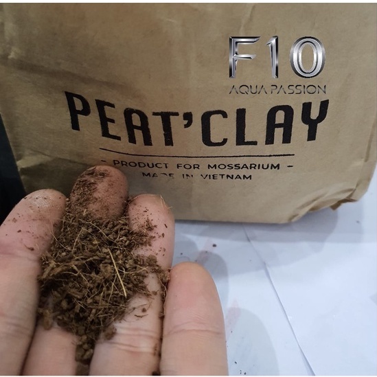 Giá thể bán cạn Peat'clay (hộp 12x12x7cm) giá thể đắp tường rêu terrarium, tường rêu bán cạn