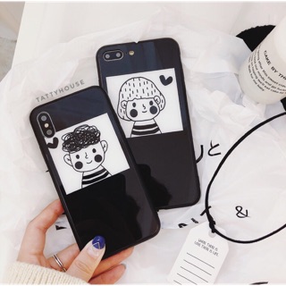 ỐP KÍNH CƯỜNG LỰC BOY&GIRL – ỐP IPHONE 6/6P/7/7P/8/8P/X ( kèm clip tự quay )