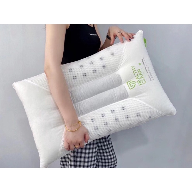 Gối massa thế hệ mới Healthy Clean chống mỏi vai gáy hàng nhập khẩu 100%