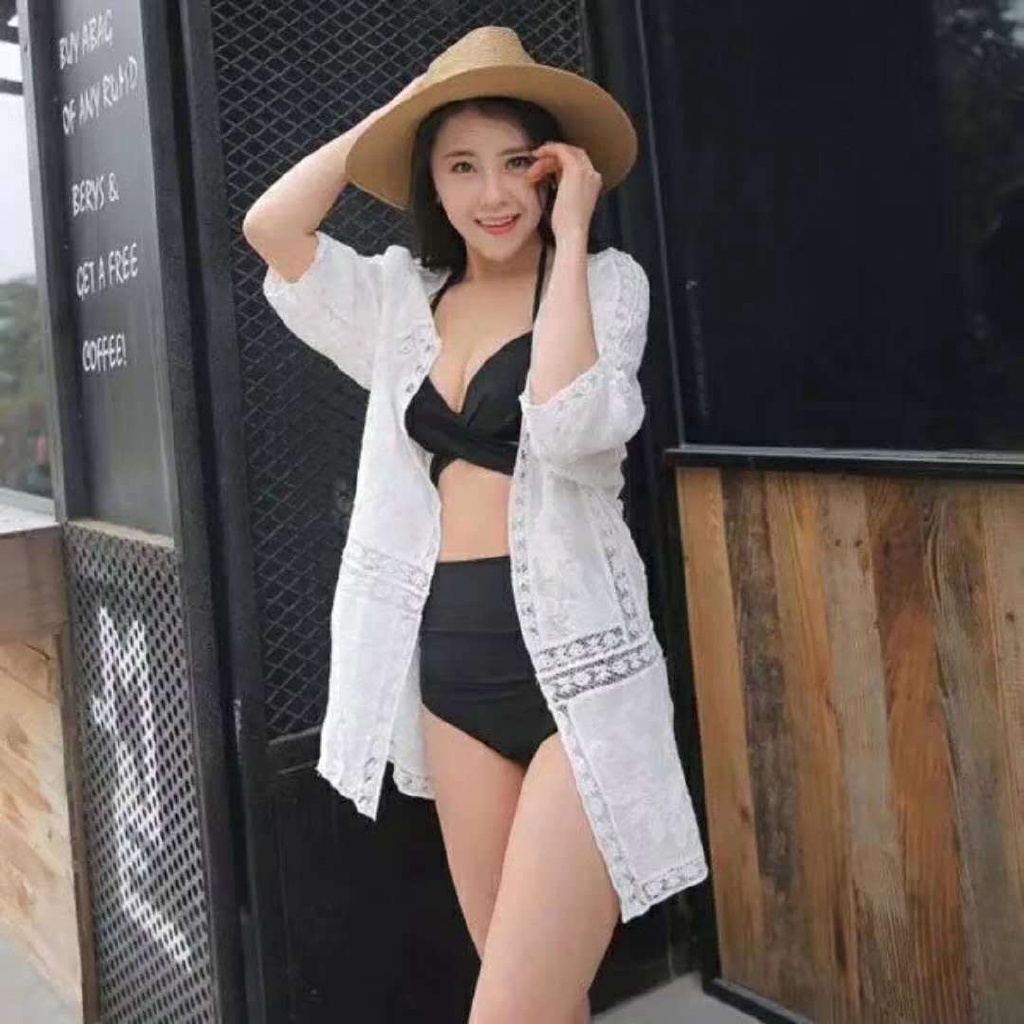Áo khoác cardigan ren hoa chống nắng đi biển phong cách Hàn Quốc cho nữ
 | BigBuy360 - bigbuy360.vn