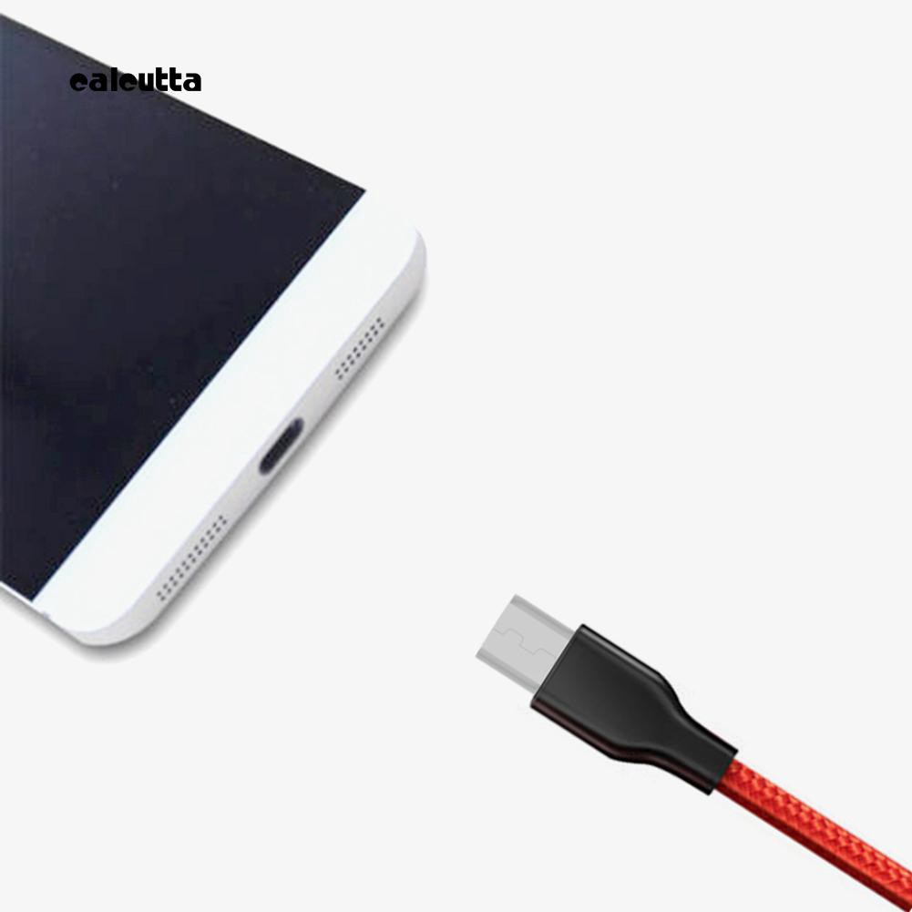 CAL_Micro USB/Type C Nylon Braided Fast Charging Data Sync Cable 1m for Cellphone