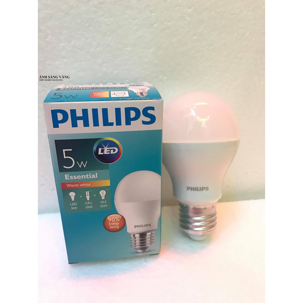 Bộ 12 Bóng đèn Philips LED ESS LEDBulb 5W đuôi E27 230V A60