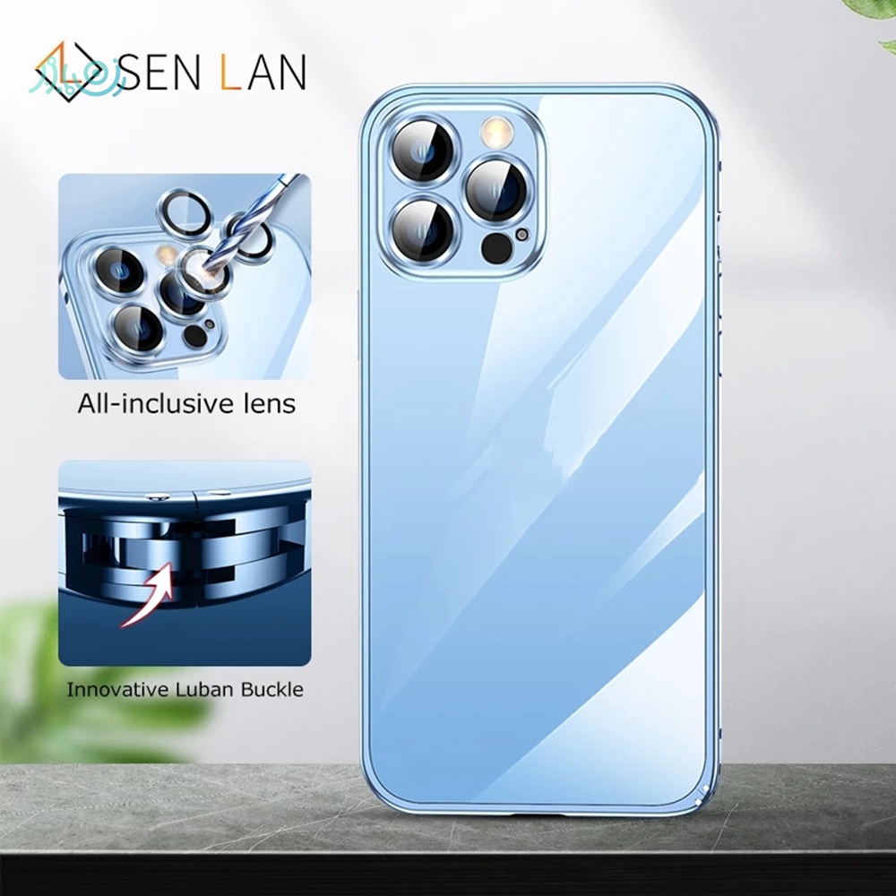 Ốp Điện Thoại Kim Loại Nhôm Khung Viền Nhôm Sang Trọng HD Bảo Vệ Ống Kính Máy Ảnh Cho IPhone 12 Pro Max 13 Pro Max