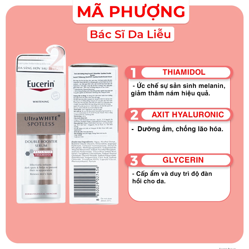 [CHÍNH HÃNG] Serum sáng da mờ nám EUCERIN ULTRAWHITE SPOTLESS