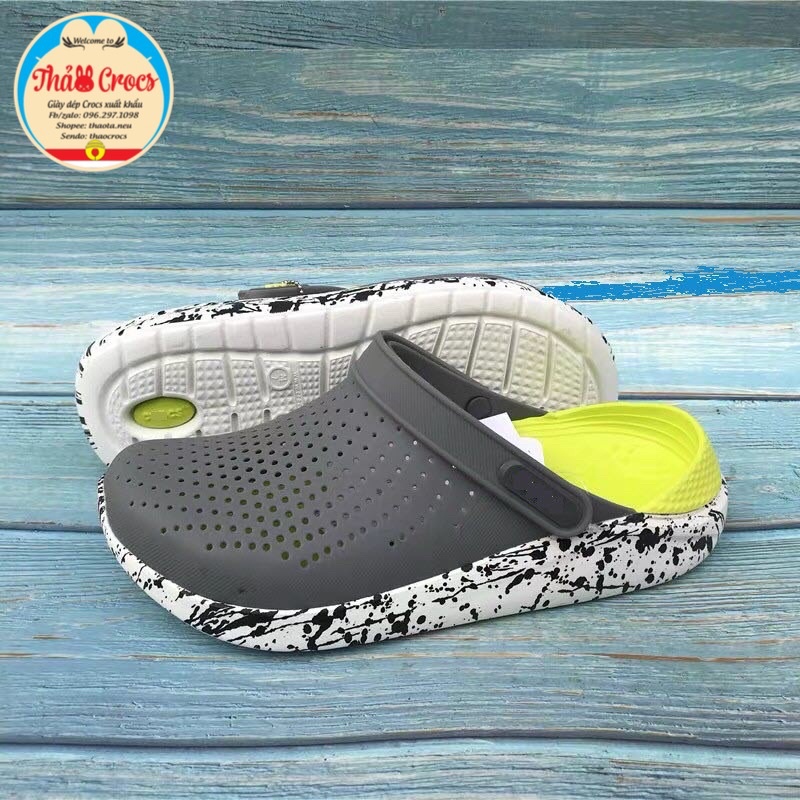 Dép sục Literide Cross đế loang, đế vảy Sơn, đế camo siêu mềm êm cho cả nam và nữ