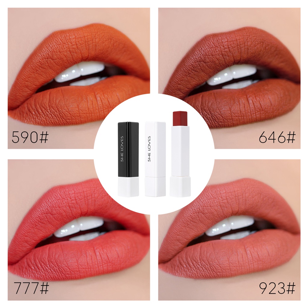 Son Lì Sheloves Thiết Kế Hình Tam Giác 8 Màu Tùy Chọn