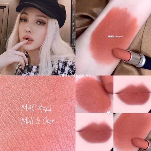 Son MAC 314 Mull It Over Màu Hồng Nude,  son MAC chính hãng date mới nhất bao check code