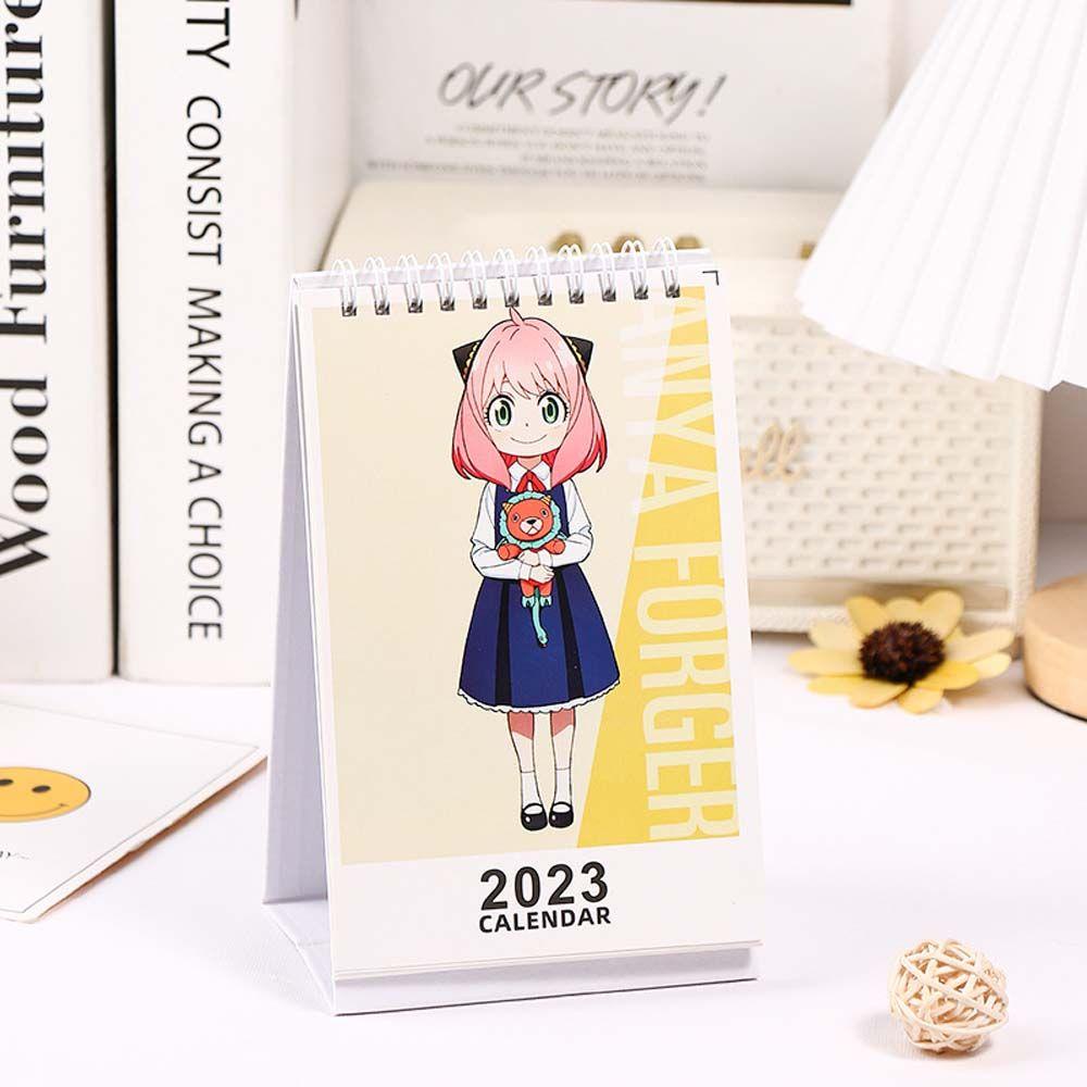 Lịch Để Bàn 2023 Có Giá Đỡ Bằng Giấy In Hình Anime