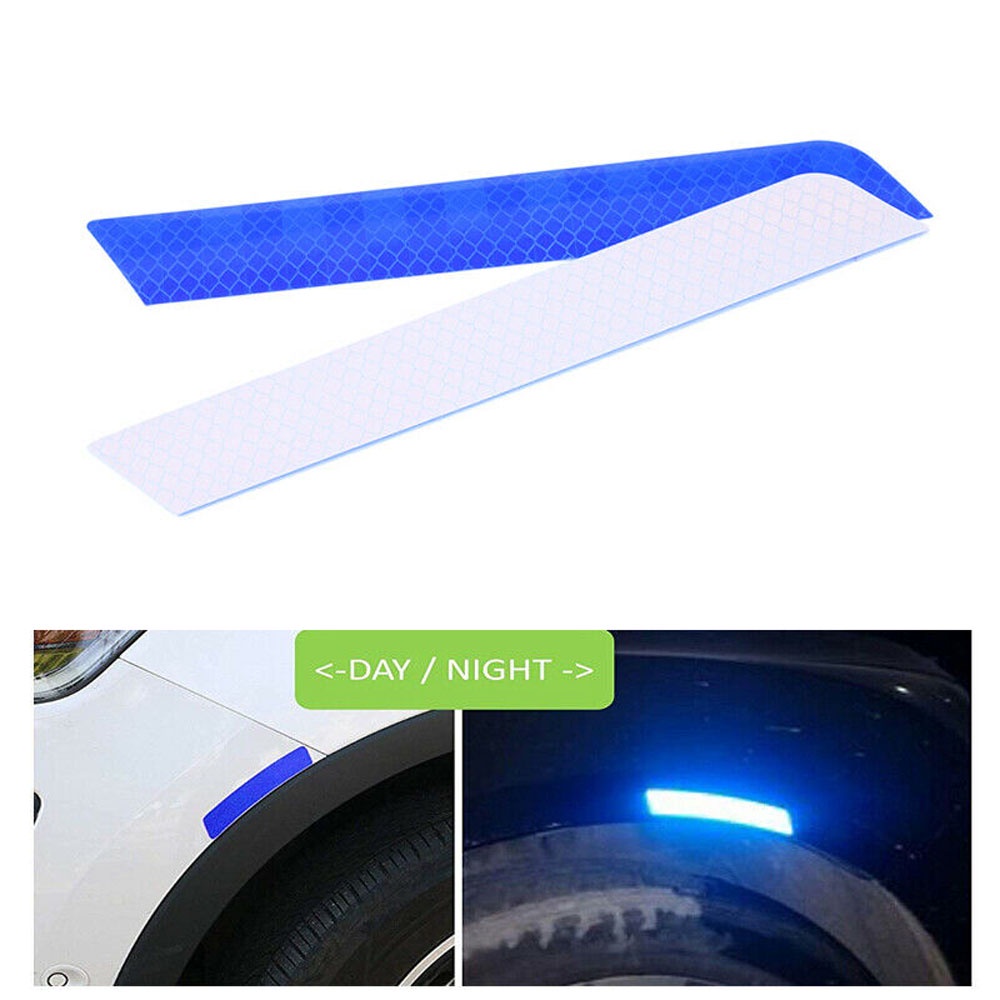 Aaron 1 Cặp Miếng Dán Phản Quang Cảnh Báo An Toàn Nhiều Màu Trang Trí Xe Hơi