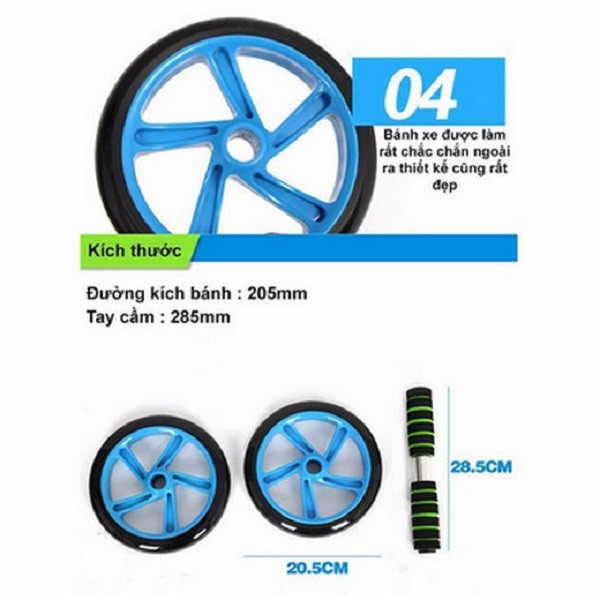 DỤNG CỤ TẬP CƠ BỤNG DOUBLE WHEEL