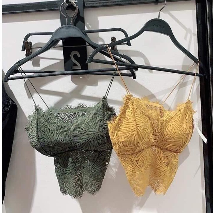 áo bra ren hoa 2 dây dáng dài đẹp  big size sexy KIMCHIBIKINI lót nữ không gọng nâng ngực hở lưng bản to AL003 | BigBuy360 - bigbuy360.vn