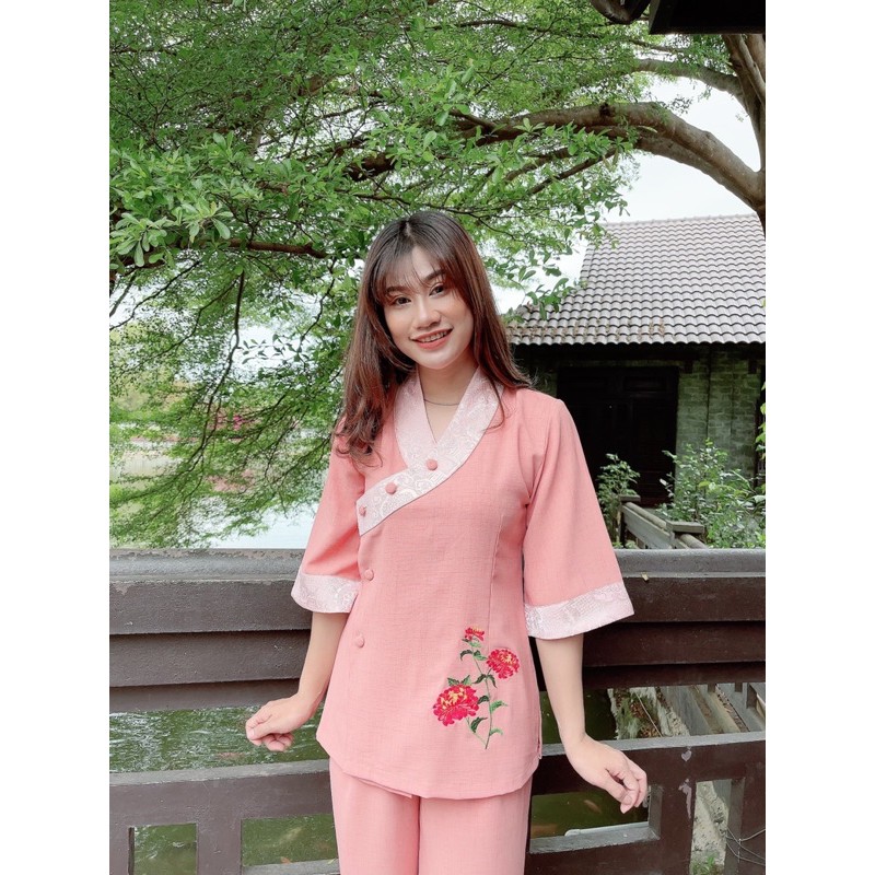 Áo Lam Đi Chùa # XÉO VẢI LINEN LẠNH PHỐI GẤM NỔI 3D GIÁ RẺ VÔ ĐỊCH