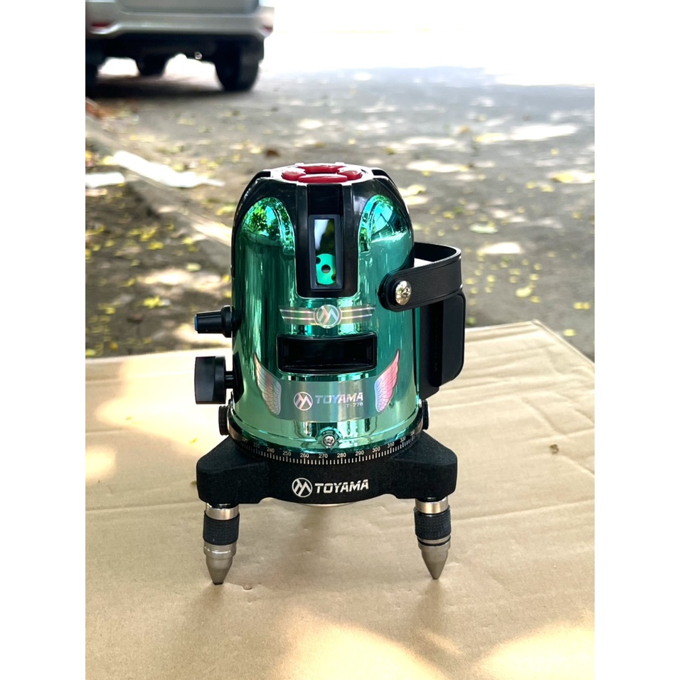 Máy cân laser 5 tia xanh TOYAMA  - T-778 chính hãng _ bảo hành 6 tháng _ quý khách chọn máy không chân hoặc có chân