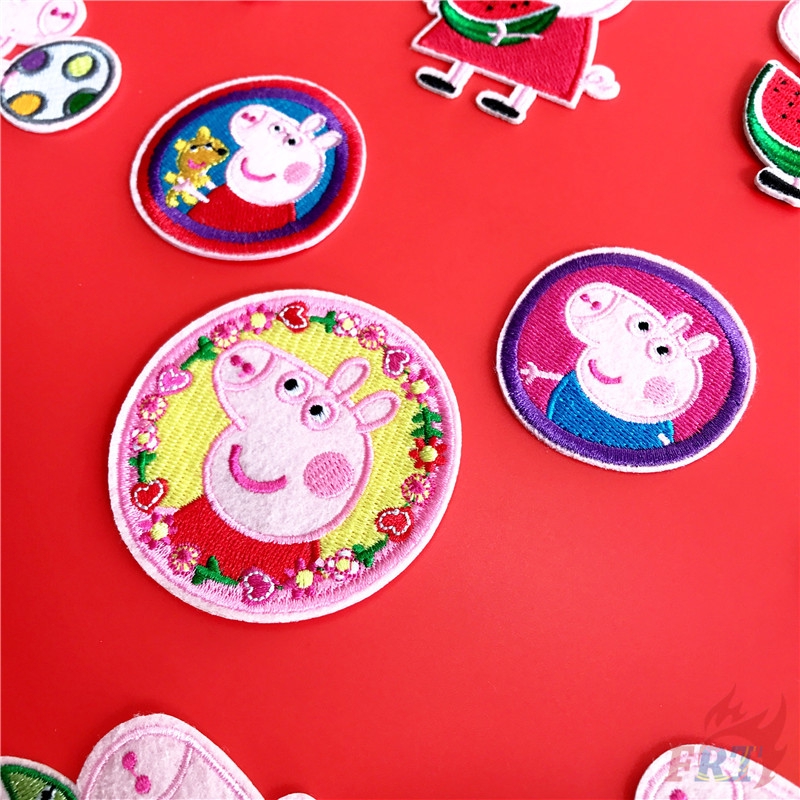 Miếng vá thêu cho quần áo họa tiết heo Peppa DIY